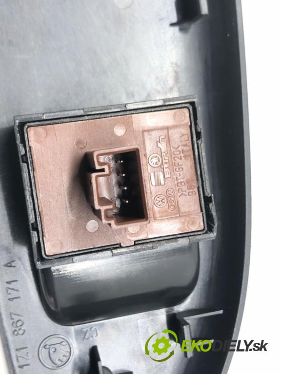 SKODA OCTAVIA II (1Z3) 2004 - 2013    1.6 LPG 75 kW [102 KM] Benzyna / gaz samochodowy (  přepínač oken 1Z1867171A (Ovládaní topení a přepínače)