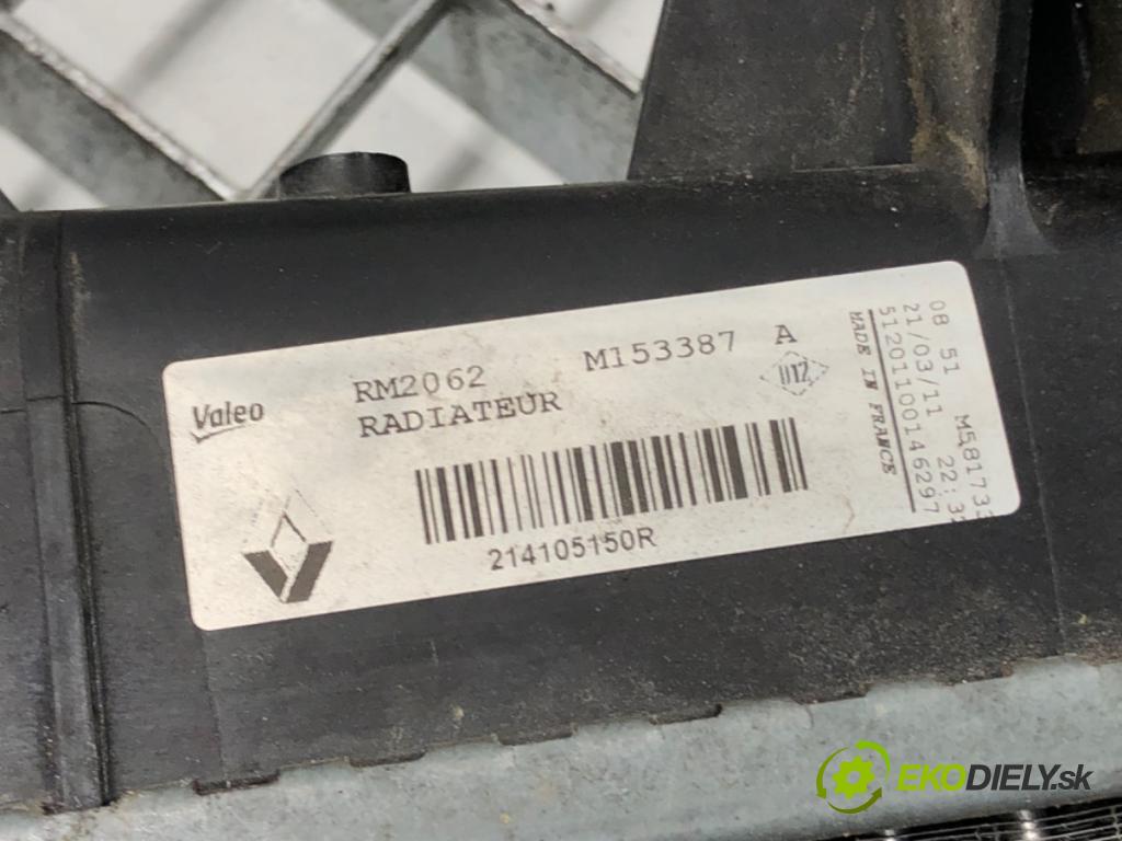 RENAULT MEGANE III liftback (BZ0/1_, B3_) 2008 - 2022    1.5 dCi (BZ0C) 66 kW [90 KM] olej napędowy 2008 -   Chladič vody 214105150R (Chladiče vody)