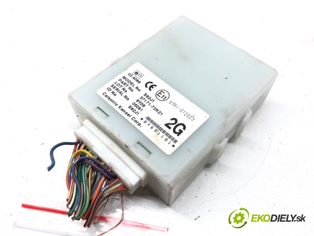 SUZUKI SWIFT III (MZ, EZ) 2005 - 2022    1.5 (RS 415) 75 kW [102 KM] benzyna 2005 - 2022  Modul Riadiaca jednotka 37171-72K21 (Ostatné)