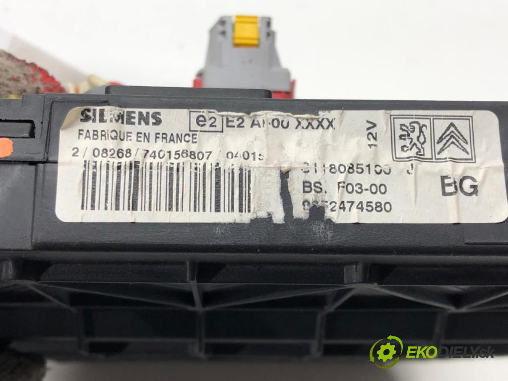CITROEN C3 I (FC_, FN_) 2002 - 2022    1.1 i 44 kW [60 KM] benzyna 2002 - 2022  modul BSI 9652474580 (Pojistkové skříňky)