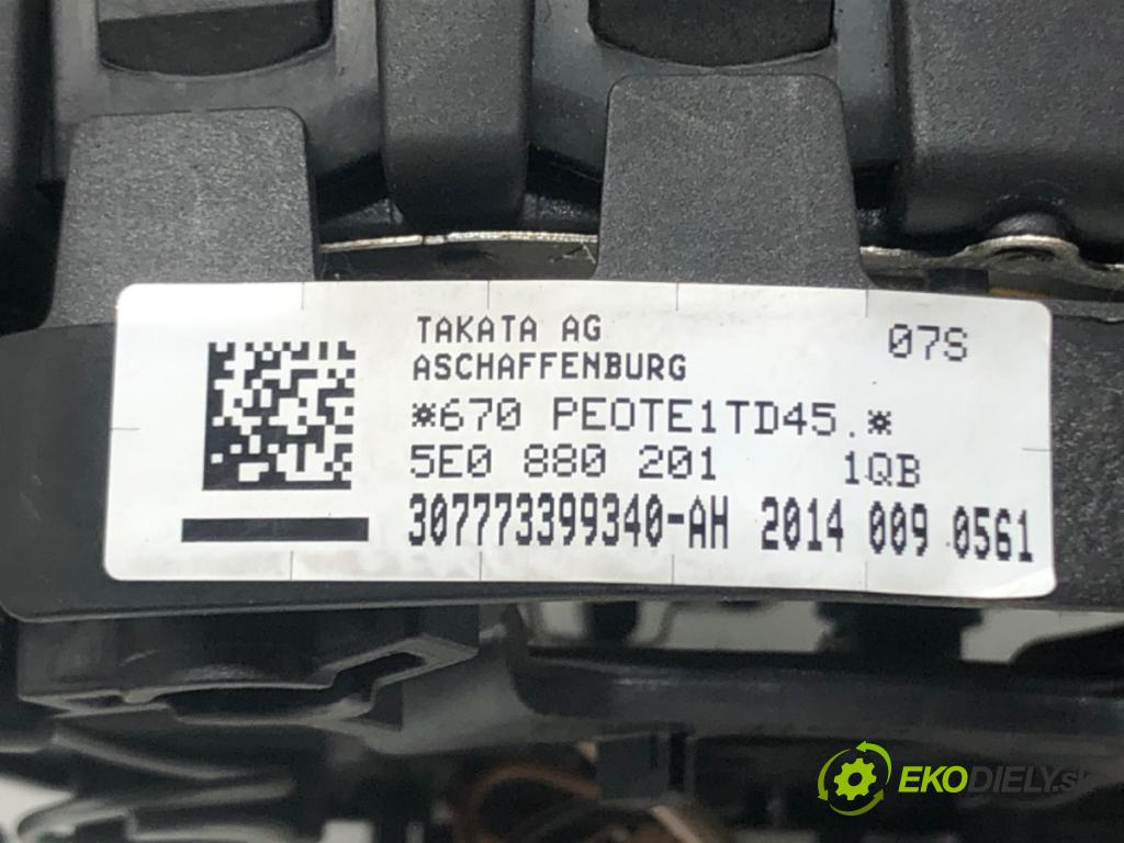 SKODA FABIA II (542) 2006 - 2014    1.2 51 kW [70 KM] benzyna 2007 - 2014  AirBag volantu 5E0880201 (Airbagy)