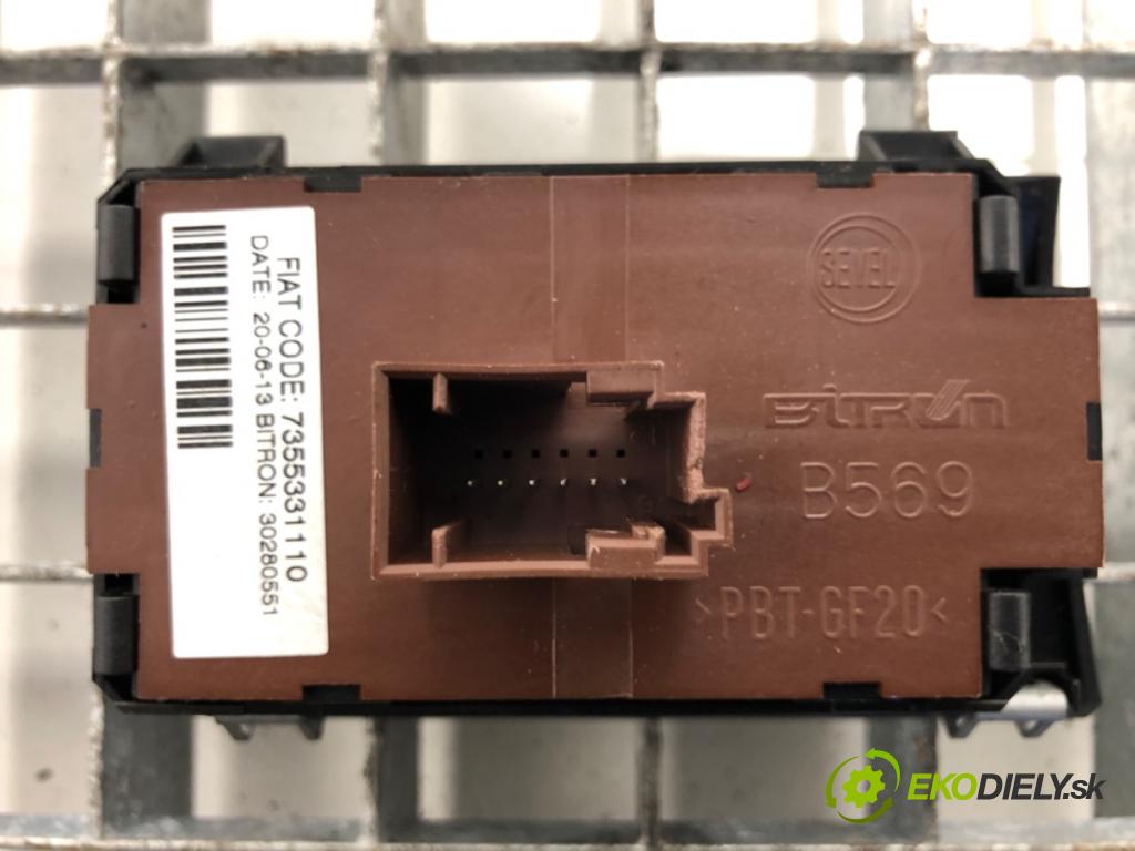 FIAT DUCATO Skrzynia (250_) 2006 - 2022    130 Multijet 2,3 D 96 kW [131 KM] olej napędowy 20  Prepínač nastavenia svetiel 7355331110 (Prepínače, spínače, tlačidlá a ovládače kúrenia)