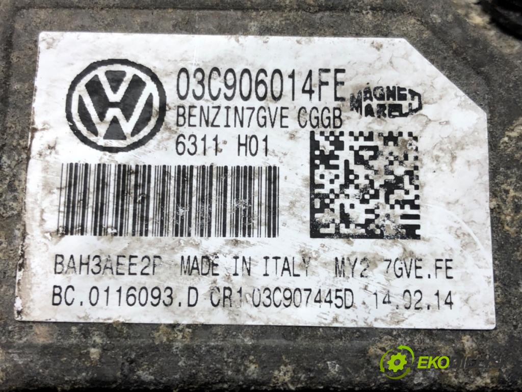 SKODA ROOMSTER Praktik (5J) 2007 - 2015    1.4 63 kW [86 KM] benzyna 2007 - 2015  riadiaca jednotka Motor 03C906014FE (Riadiace jednotky)
