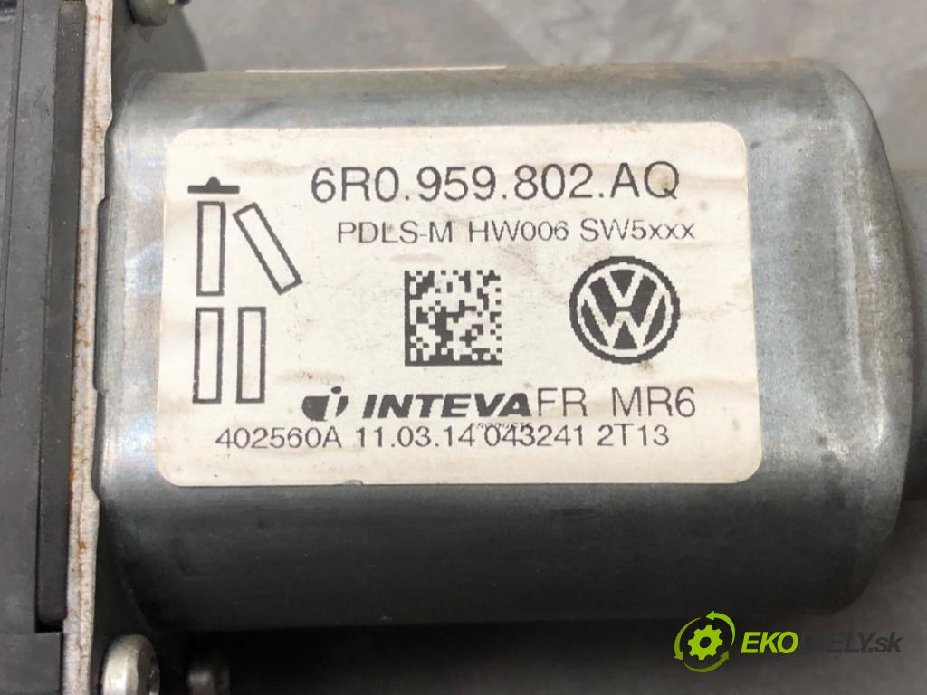 SKODA ROOMSTER Praktik (5J) 2007 - 2015    1.4 63 kW [86 KM] benzyna 2007 - 2015  mechanismus okna pravý přední část 6R0959802AQ