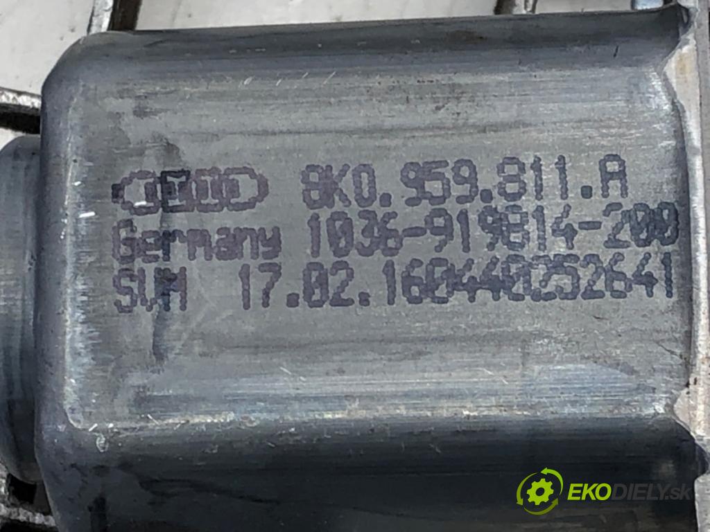 AUDI Q3 (8UB, 8UG) 2011 - 2018    2.0 TFSI quattro 147 kW [200 KM] benzyna 2014 - 20  mechanismus okna levý zadní část 8U0839461