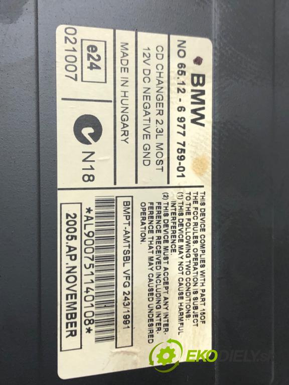 BMW 3 Touring (E91) 2004 - 2012    320 d 120 kW [163 KM] olej napędowy 2005 - 2012  Menič CD 6977759 (CD meniče)