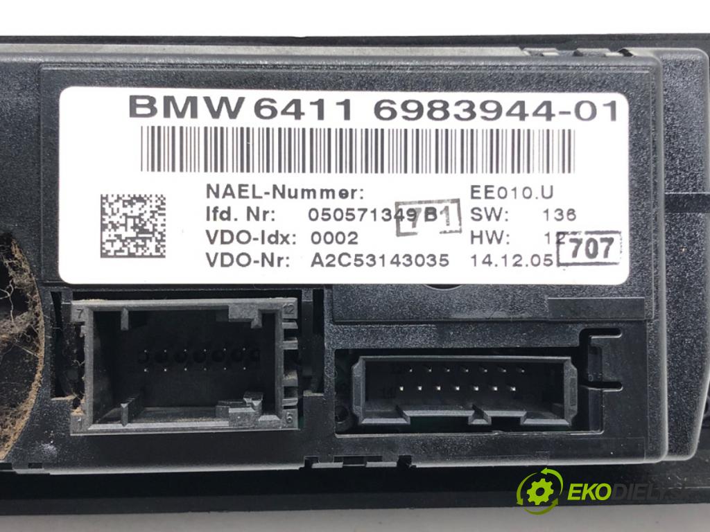 BMW 3 Touring (E91) 2004 - 2012    320 d 120 kW [163 KM] olej napędowy 2005 - 2012  Panel ovládania kúrenia 6983944 (Prepínače, spínače, tlačidlá a ovládače kúrenia)