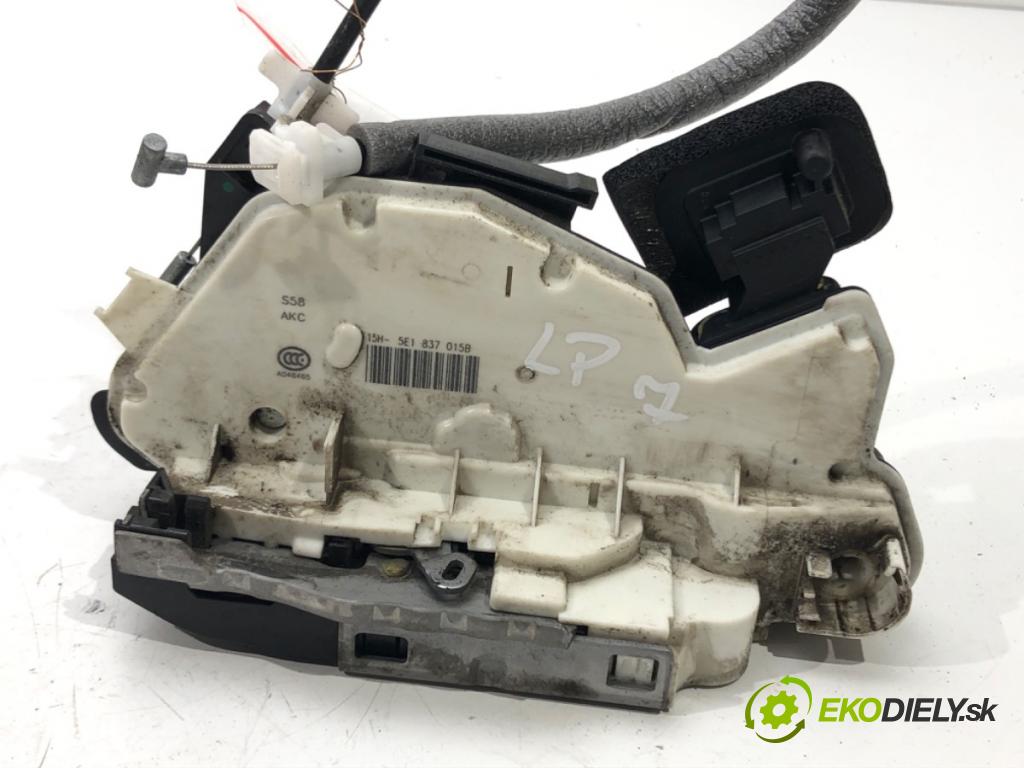 SKODA RAPID (NH3, NK3, NK6) 2012 - 2022    1.6 TDI 85 kW [115 KM] olej napędowy 2015 - 2019  zámok dveře levý přední část 5E1837015B