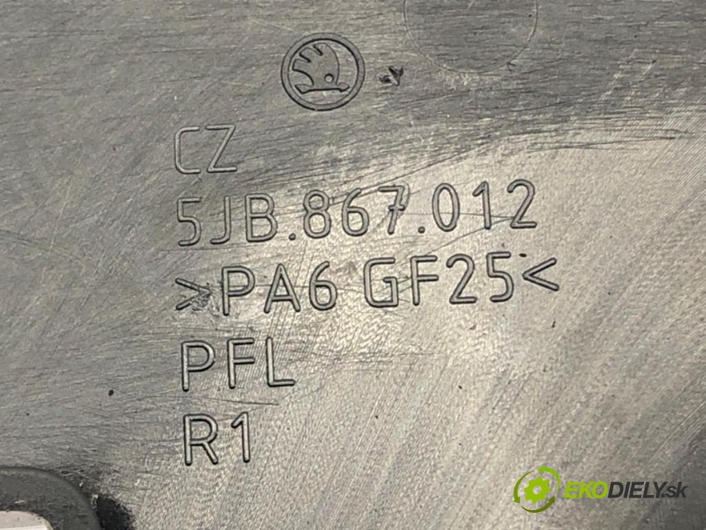 SKODA RAPID (NH3, NK3, NK6) 2012 - 2022    1.6 TDI 85 kW [115 KM] olej napędowy 2015 - 2019  Kľučka vnútorná pravy predný 5JB867012