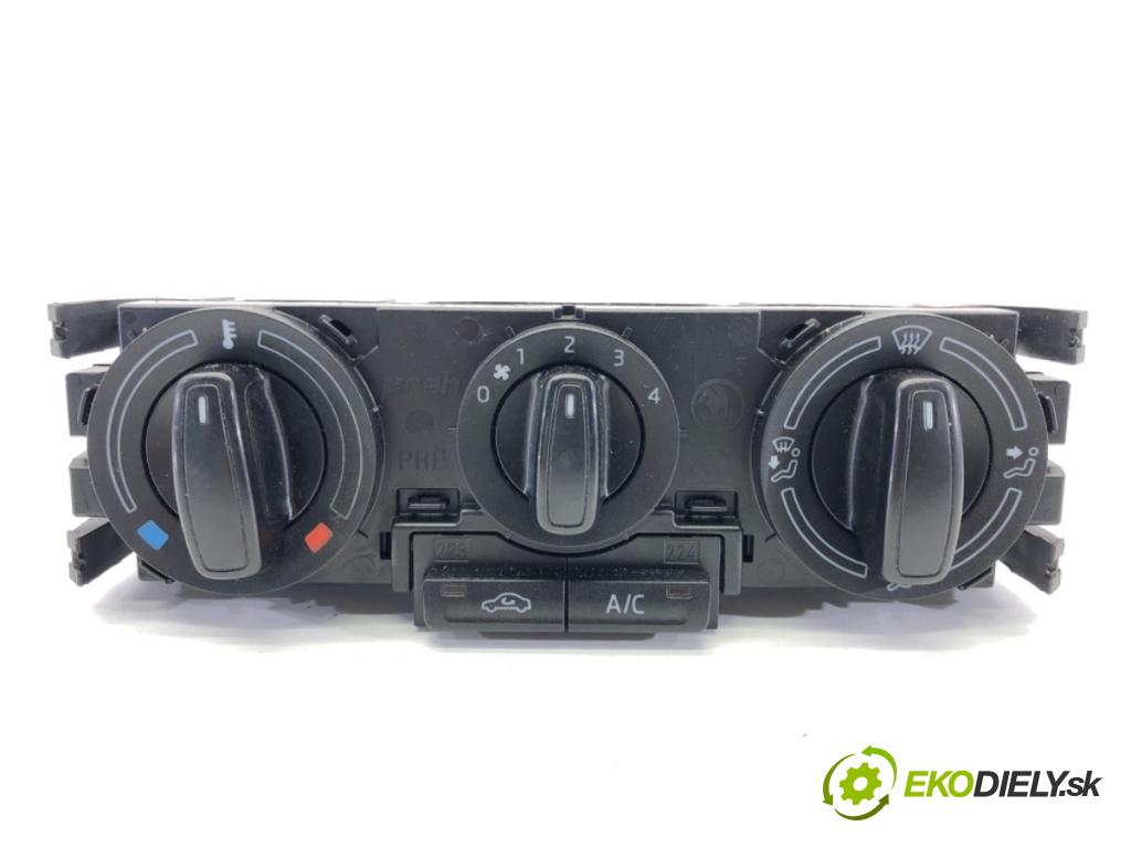 SKODA RAPID (NH3, NK3, NK6) 2012 - 2022    1.6 TDI 85 kW [115 KM] olej napędowy 2015 - 2019  Panel ovládania kúrenia 5JA820045D (Prepínače, spínače, tlačidlá a ovládače kúrenia)