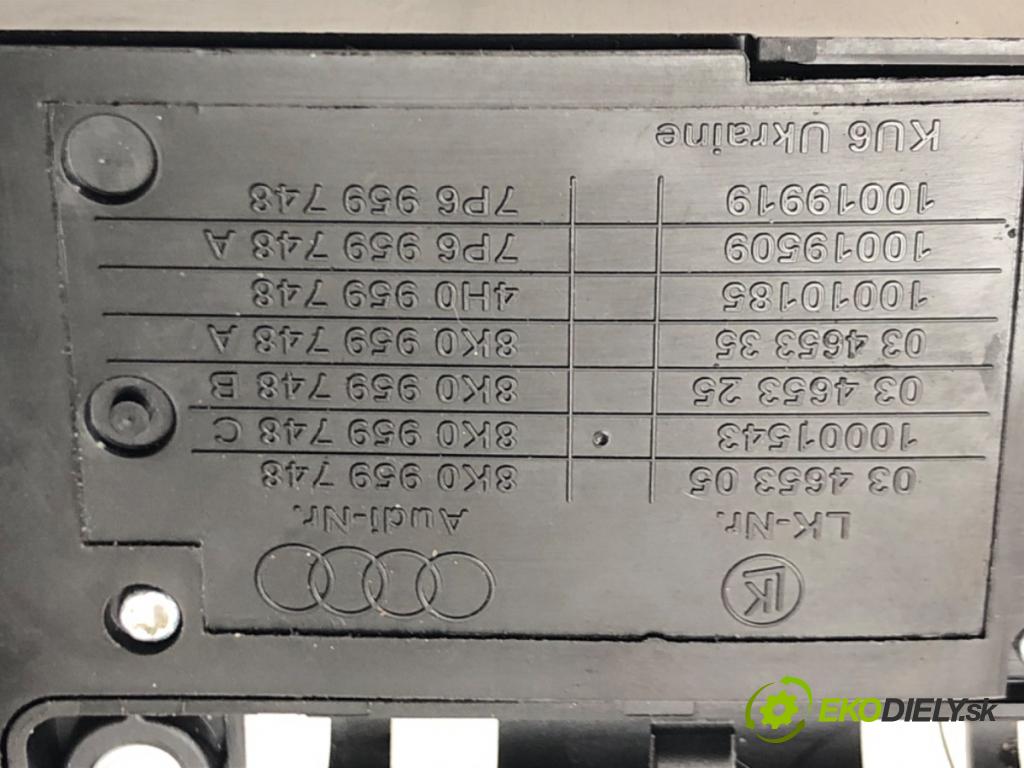 AUDI Q3 (8UB, 8UG) 2011 - 2018    2.0 TFSI quattro 147 kW [200 KM] benzyna 2014 - 20  Prepínač sedačky pravy 8K0959748