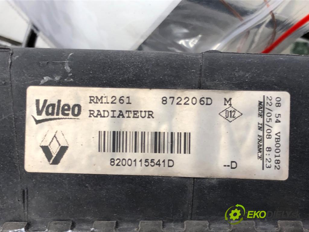RENAULT MEGANE II (BM0/1_, CM0/1_) 2001 - 2012    1.6 77 kW [105 KM] benzyna 2005 - 2008  Chladič vody 8200115541D (Chladiče vody)