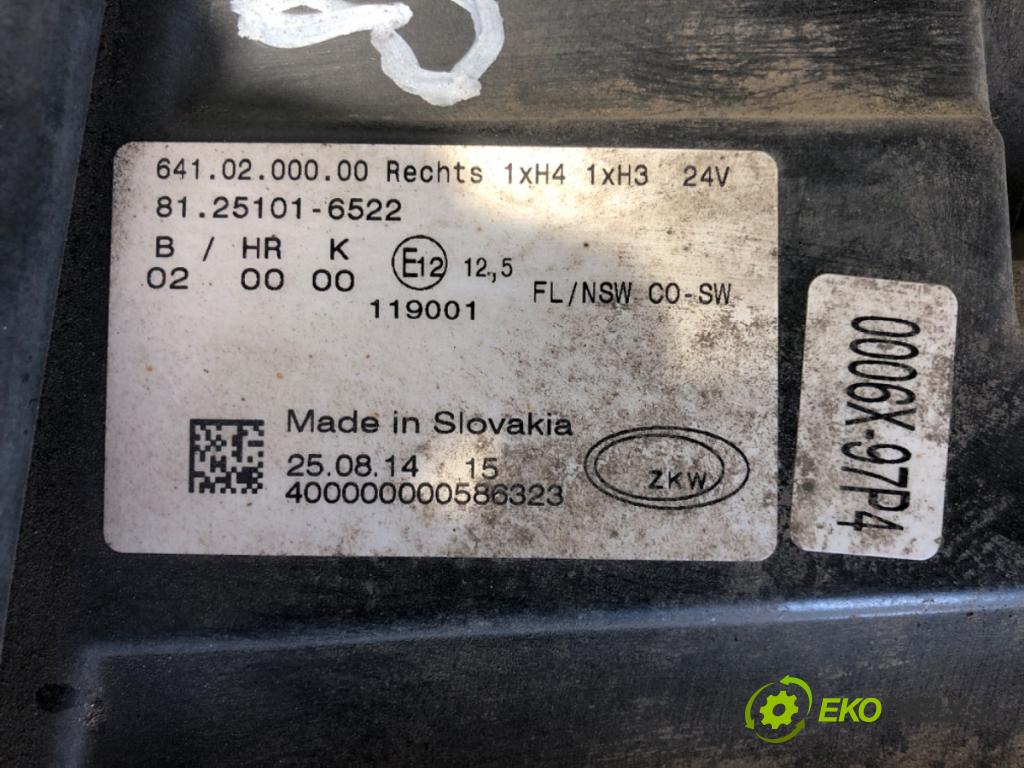 MAN TGX I 2006 - 2022    18.440  hmlové svetlo, hmlovka pravý přední část 81251016522