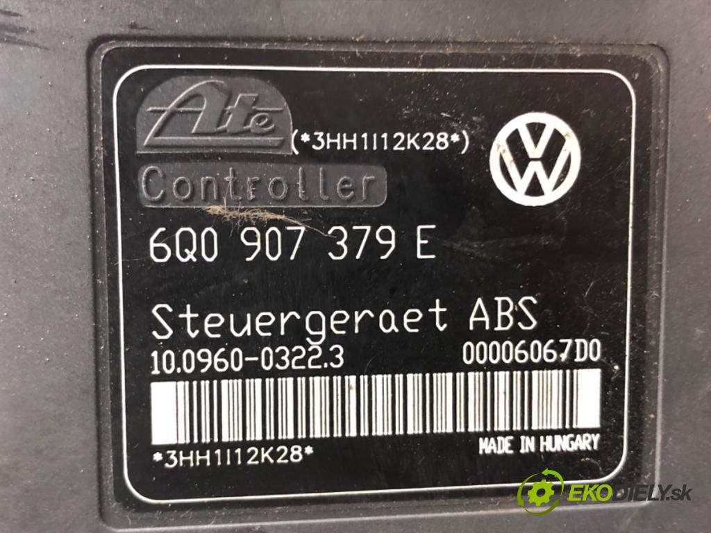 VW POLO (9N_, 9A_) 2001 - 2014    1.2 12V 47 kW [64 KM] benzyna 2001 - 2007  Pumpa ABS 6Q0907379E (Pumpy ABS)