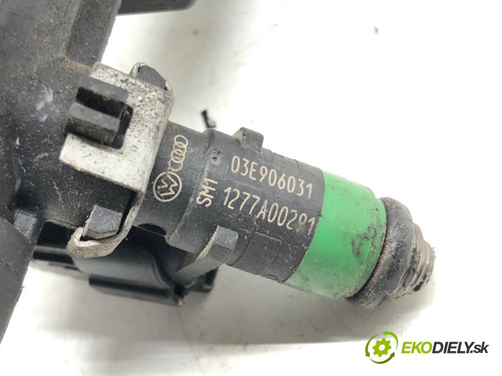 VW POLO (9N_, 9A_) 2001 - 2014    1.2 12V 47 kW [64 KM] benzyna 2001 - 2007  Lišta vstrekovacia  (Vstrekovacie lišty)