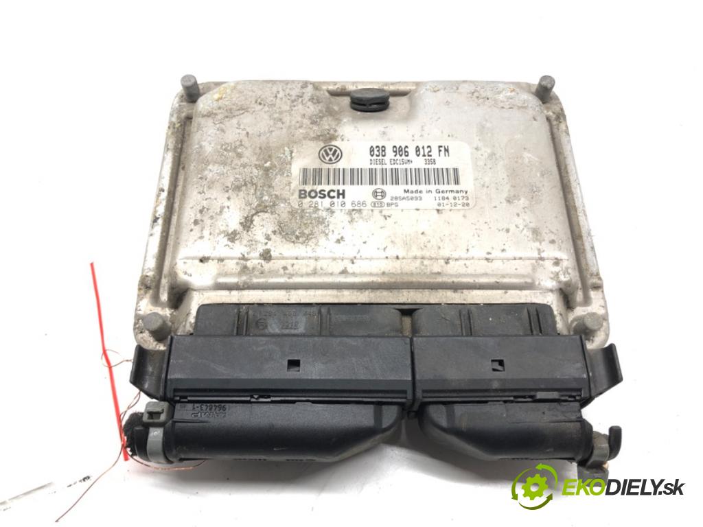 SEAT LEON (1M1) 1999 - 2006    1.9 TDI 66 kW [90 KM] olej napędowy 1999 - 2006  riadiaca jednotka Motor 038906012FN (Riadiace jednotky)