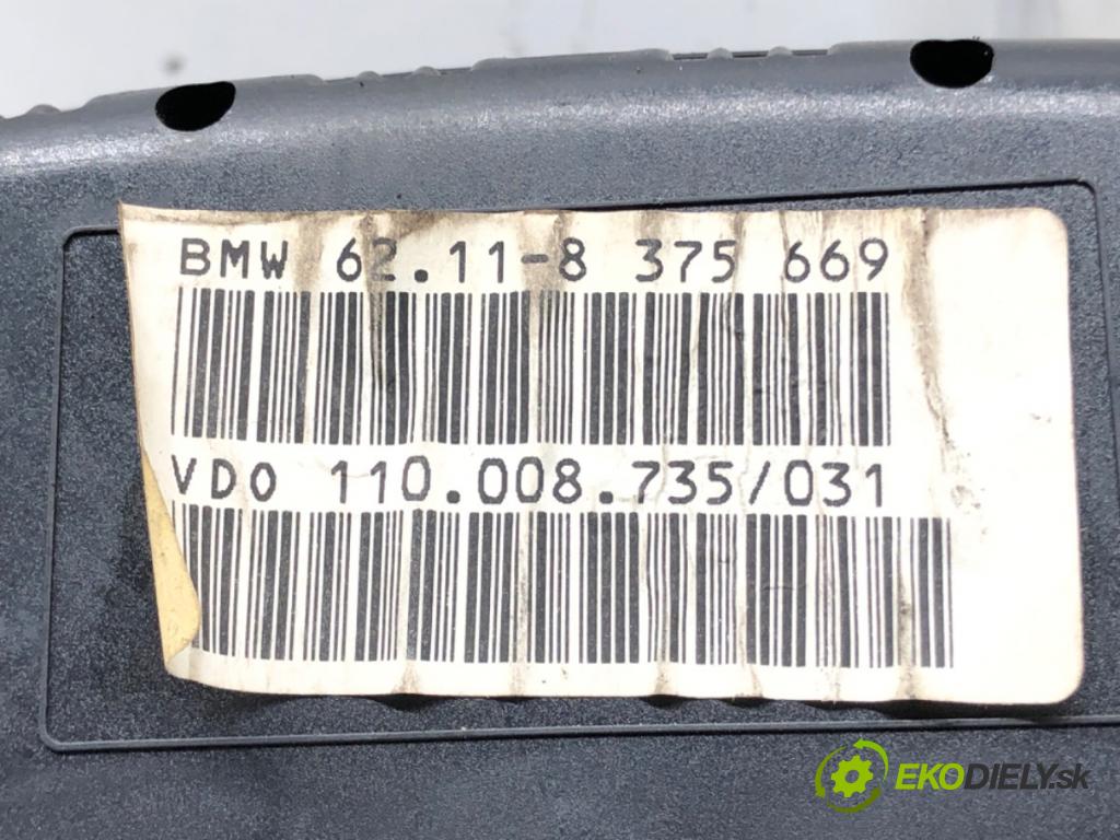 BMW 5 (E39) 1995 - 2003    520 i 110 kW [150 KM] benzyna 1996 - 2003  Prístrojovka 8375669 (Prístrojové dosky, displeje)