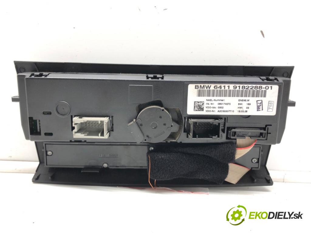 BMW 3 coupe (E92) 2005 - 2013    328 xi 172 kW [234 KM] benzyna 2006 - 2008  Panel ovládania kúrenia 9182288 (Prepínače, spínače, tlačidlá a ovládače kúrenia)