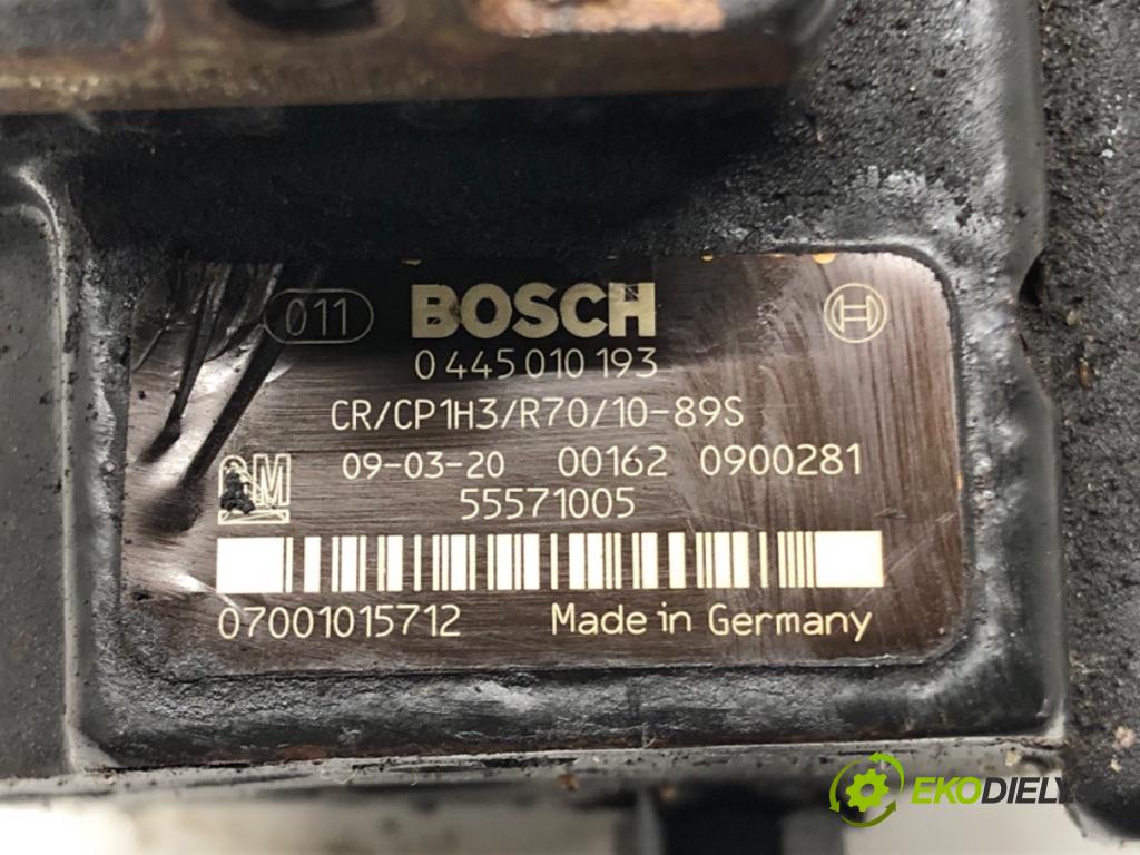 OPEL INSIGNIA A (G09) 2008 - 2017    2.0 CDTI (68) 118 kW [160 KM] olej napędowy 2008 -  Pumpa vstrekovacia 0445010193 (Vstrekovacie čerpadlá)