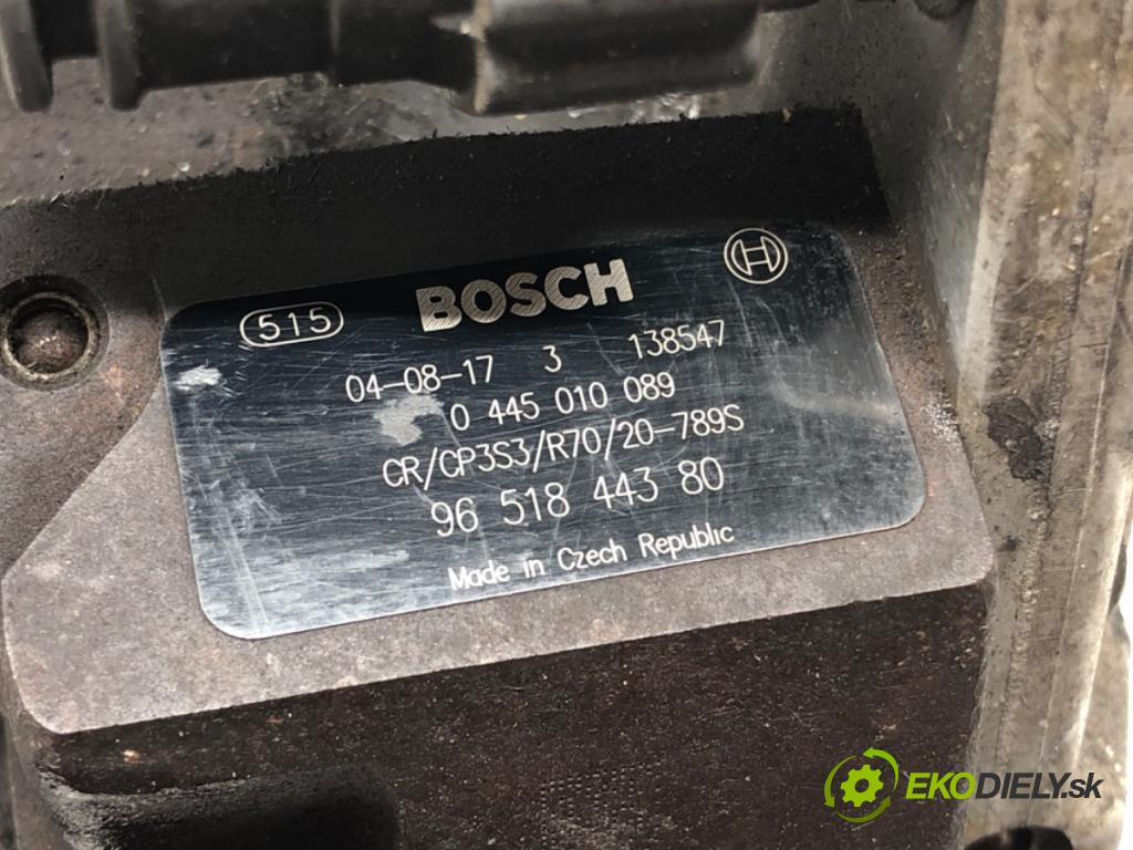 PEUGEOT 407 SW (6E_) 2004 - 2011    1.6 HDi 110 80 kW [109 KM] olej napędowy 2004 - 20  Pumpa vstrekovacia 0445010089 (Vstrekovacie čerpadlá)