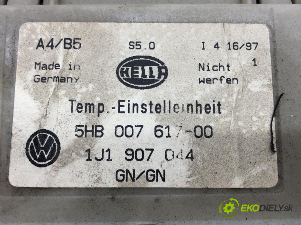 VW PASSAT B5 (3B2) 1996 - 2001    1.9 TDI 81 kW [110 KM] olej napędowy 1996 - 2000  Panel ovládania kúrenia 1J1907044 (Prepínače, spínače, tlačidlá a ovládače kúrenia)