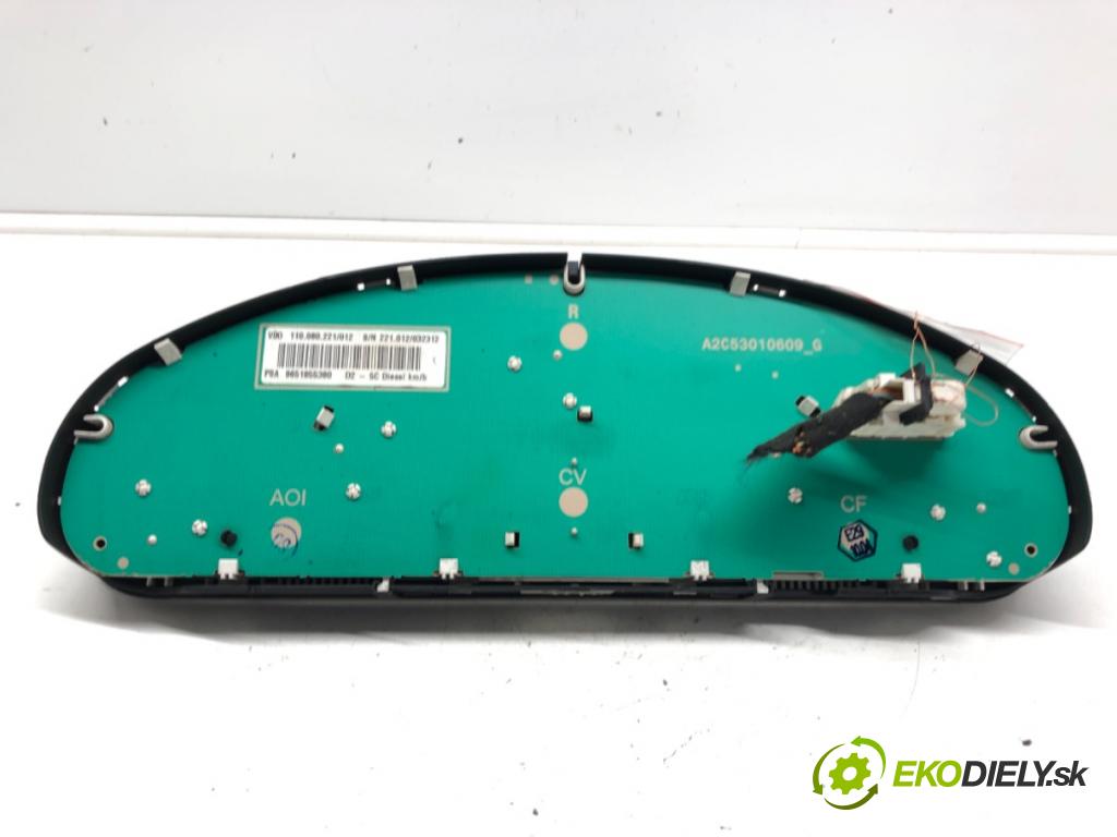 PEUGEOT 407 (6D_) 2004 - 2011 2.0 HDi 135 (6DRHRH, 6DRHRE, 6DRHRG, 6DRHRJ) 100 k Prístrojovka 9651855380 (Prístrojové dosky, displeje)