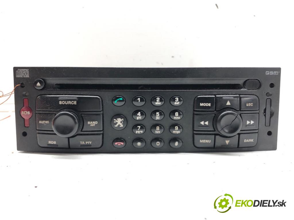 PEUGEOT 307 SW (3H) 2002 - 2009    2.0 HDI 110 79 kW [107 KM] olej napędowy 2002 - 20  RADIO 96511850XT (Audio zariadenia)