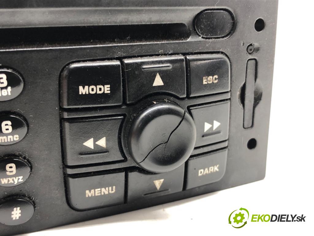 PEUGEOT 307 SW (3H) 2002 - 2009    2.0 HDI 110 79 kW [107 KM] olej napędowy 2002 - 20  RADIO 96511850XT (Audio zariadenia)