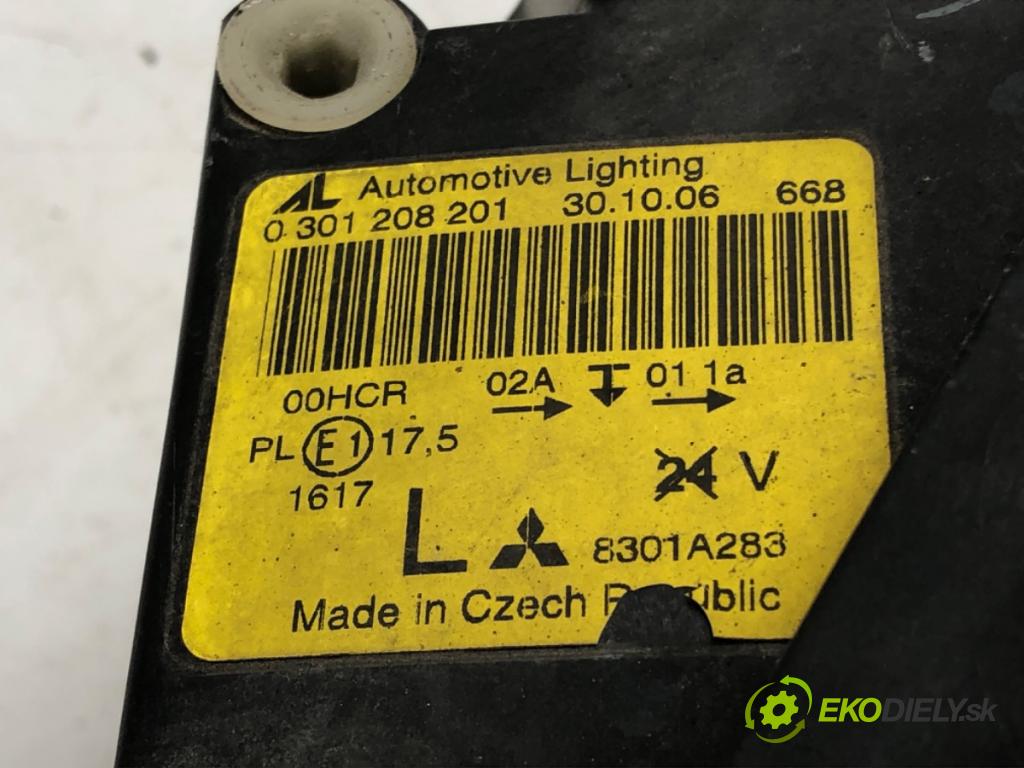 MITSUBISHI COLT VI (Z3_A, Z2_A) 2002 - 2012    1.3 70 kW [95 KM] benzyna 2004 - 2012  Svetlomet ľavy predný 8301A283