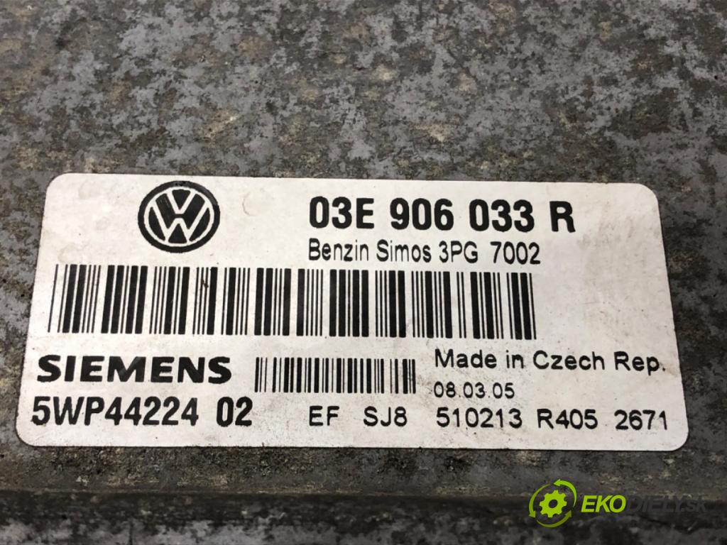 VW POLO (9N_, 9A_) 2001 - 2014    1.2 12V 47 kW [64 KM] benzyna 2001 - 2007  riadiaca jednotka Motor 03E906033R (Riadiace jednotky)