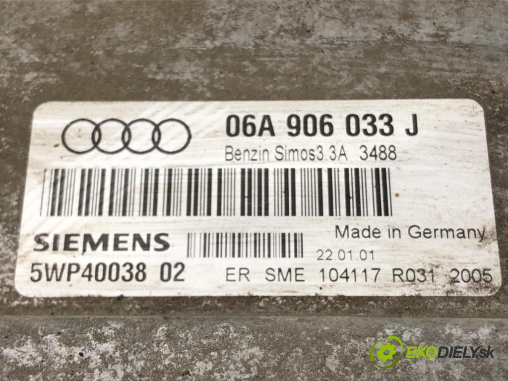 AUDI A3 (8L1) 1996 - 2006    1.6 75 kW [102 KM] benzyna 2000 - 2003  riadiaca jednotka Motor 06A906033J (Riadiace jednotky)