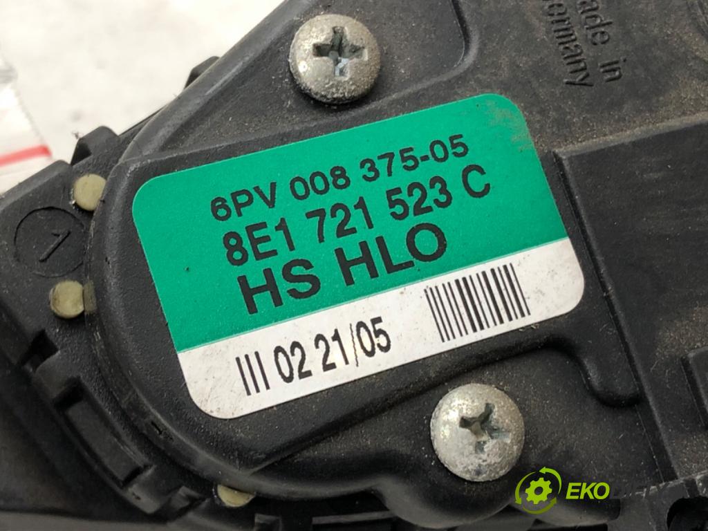 AUDI A4 B7 Avant (8ED) 2004 - 2008    2.0 TDI 103 kW [140 KM] olej napędowy 2004 - 2008  Potenciometer plynového pedálu 8E1721523C (Pedále)