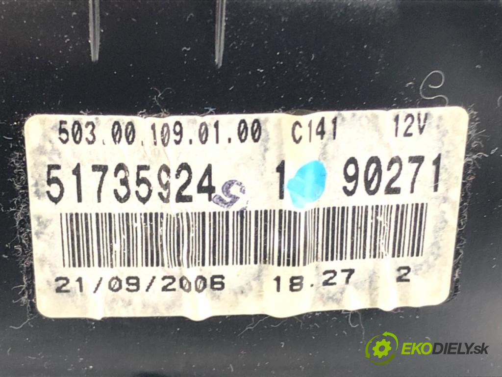 FIAT CROMA (194_) 2005 - 2022 1.9 D Multijet (194AXC1B, 194AXC12) 110 kW [150 KM Prístrojovka 51735924 (Prístrojové dosky, displeje)
