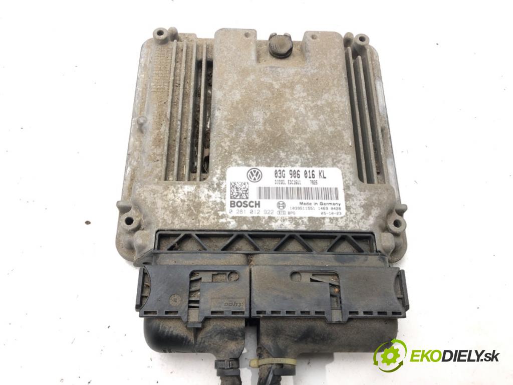 SEAT ALTEA (5P1) 2004 - 2022    1.9 TDI 77 kW [105 KM] olej napędowy 2004 - 2022  riadiaca jednotka Motor 03G906016KL (Riadiace jednotky)