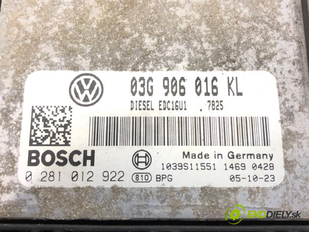 SEAT ALTEA (5P1) 2004 - 2022    1.9 TDI 77 kW [105 KM] olej napędowy 2004 - 2022  riadiaca jednotka Motor 03G906016KL (Riadiace jednotky)