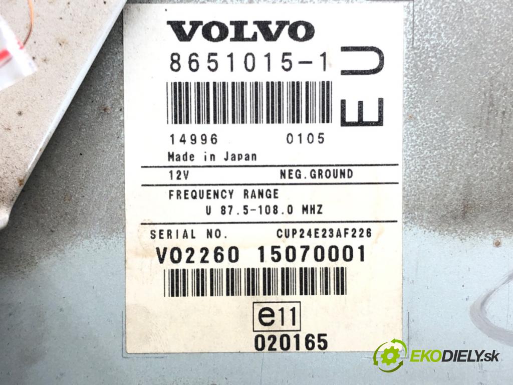VOLVO V70 II (285) 1999 - 2008    2.4 T AWD 147 kW [200 KM] benzyna 2001 - 2002  Modul GPS 8651015 (Ostatné)