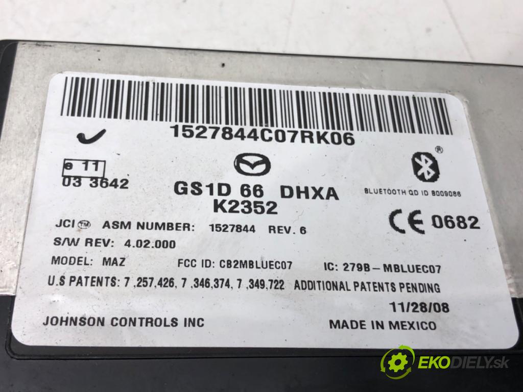 MAZDA 6 Kombi (GH) 2007 - 2013    2.2 MZR-CD (GH10) 136 kW [185 KM] olej napędowy 20  Modul Riadiaca jednotka GS1D66DHXA (Ostatné)