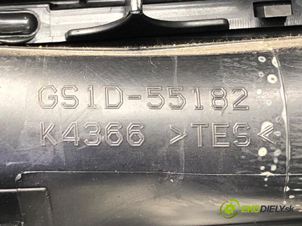 MAZDA 6 Kombi (GH) 2007 - 2013    2.2 MZR-CD (GH10) 136 kW [185 KM] olej napędowy 20  Rámček prístrojovky slnečná clona GS1D-55182