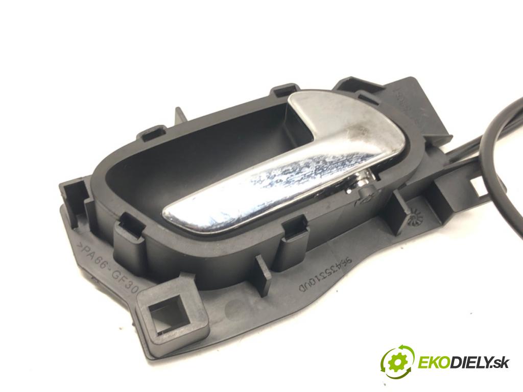 CITROEN C4 coupe (LA_) 2004 - 2013    1.6 HDi 80 kW [109 KM] olej napędowy 2004 - 2011  zámok dveře pravý přední část 9647173880