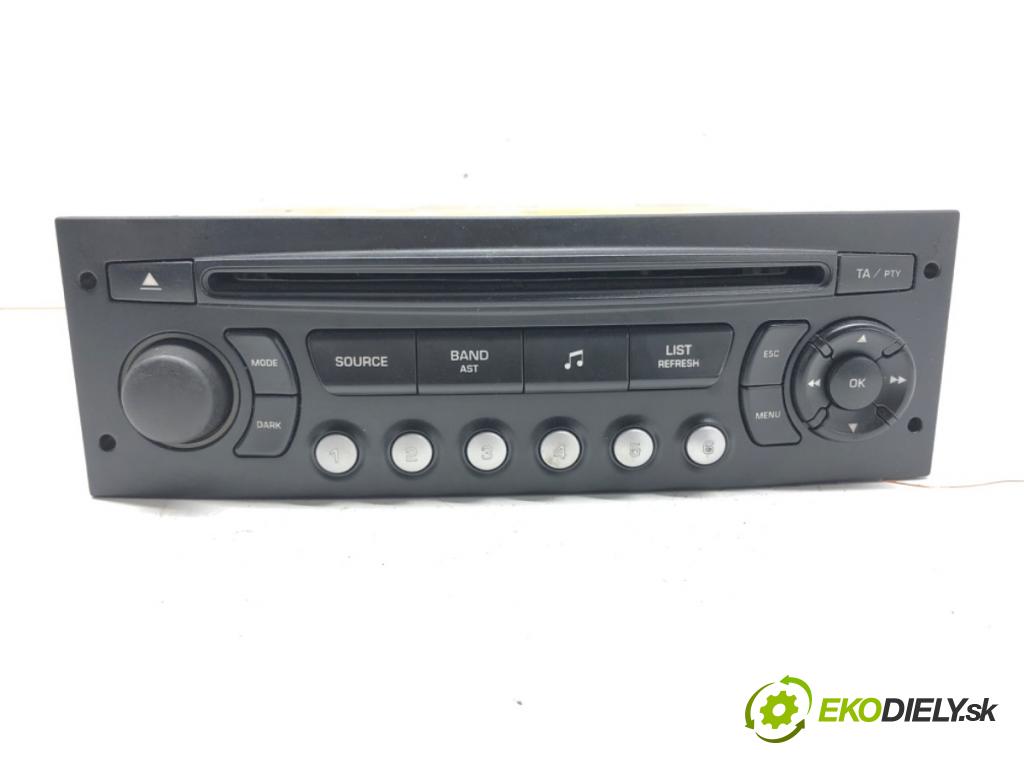 CITROEN C4 coupe (LA_) 2004 - 2013    1.6 HDi 80 kW [109 KM] olej napędowy 2004 - 2011  RADIO 7643134392 (Audio zariadenia)