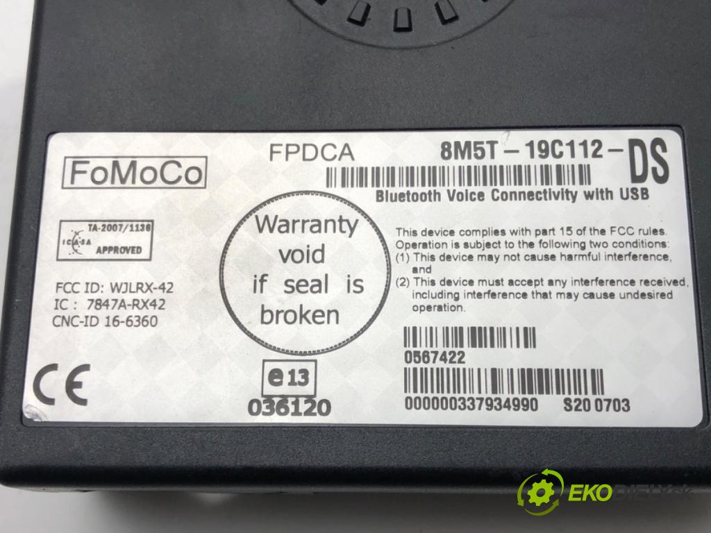 FORD FOCUS III Turnier 2010 - 2022    1.6 Ti 92 kW [125 KM] benzyna 2010 - 2022  Modul BLUETOOTH 8M5T-19C112-DS (Ostatné)