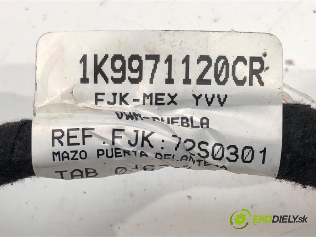 VW GOLF VI Kombi 2013 77 kW 1.2 TSI 1197 Káblovačka Dvere predný ľavá strana 1K9971120CR