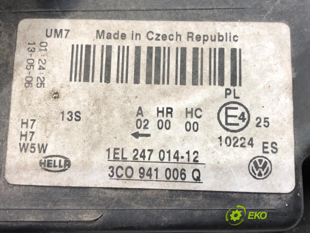 VW PASSAT B6 Variant (3C5) 2005 - 2011    2.0 TDI 103 kW [140 KM] olej napędowy 2005 - 2009  Svetlomet pravy predný 3C0941006Q