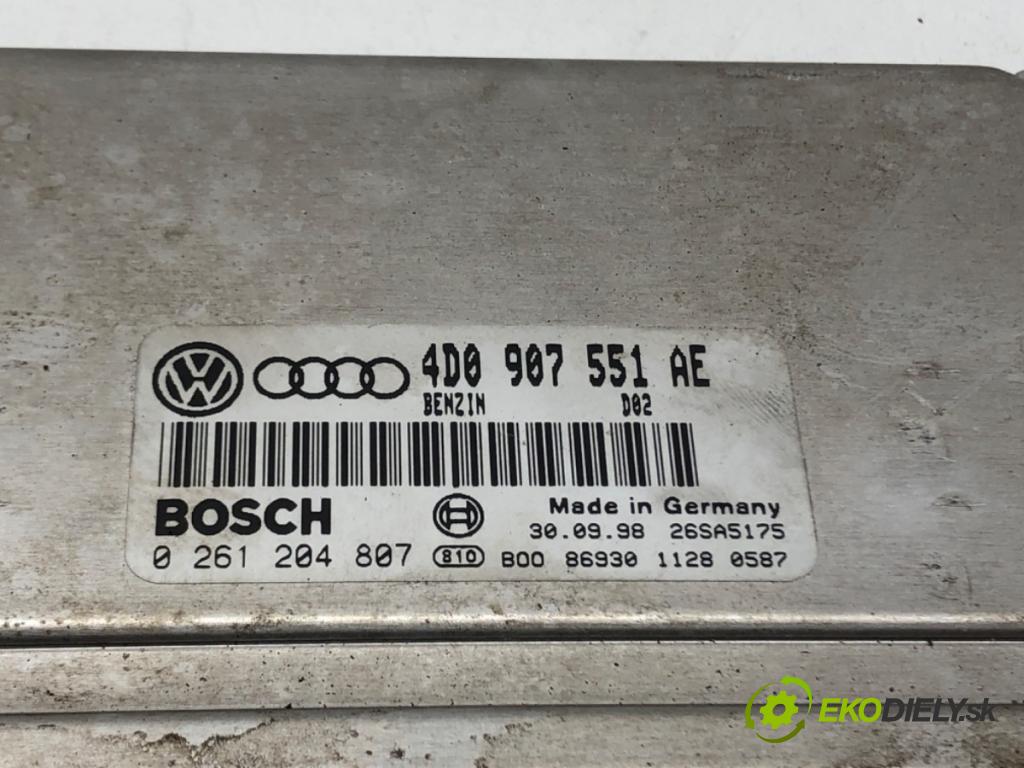 AUDI A6 C5 Avant (4B5) 1997 - 2005    2.8 142 kW [193 KM] benzyna 1997 - 2005  riadiaca jednotka Motor 4D0907551AE (Riadiace jednotky)