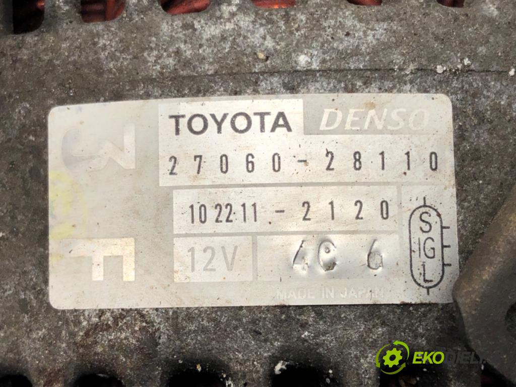 TOYOTA RAV 4 II (_A2_) 2000 - 2005    2.0 4WD (ACA21, ACA20) 110 kW [150 KM] benzyna 200  Alternátor 27060-28110 (Alternátory)