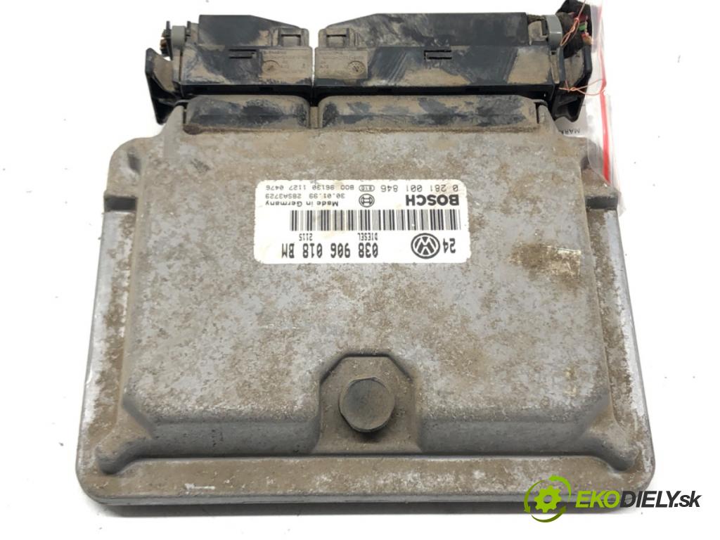 VW GOLF IV (1J1) 1997 - 2008    1.9 TDI 81 kW [110 KM] olej napędowy 1997 - 2004  riadiaca jednotka Motor 038906018BM (Riadiace jednotky)