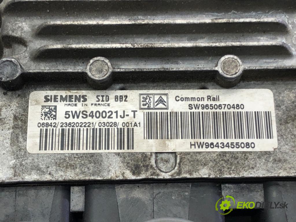 CITROEN C3 I (FC_, FN_) 2002 - 2022    1.4 HDi 50 kW [68 KM] olej napędowy 2002 - 2022  riadiaca jednotka Motor 9650670480