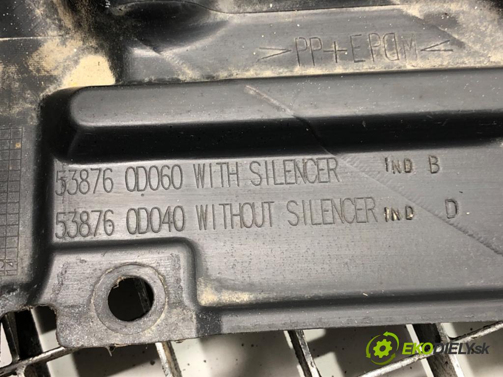 TOYOTA YARIS (_P9_) 2005 - 2014    1.4 D-4D (NLP90_) 66 kW [90 KM] olej napędowy 2005  podblatník přední část levé 53876-0D060