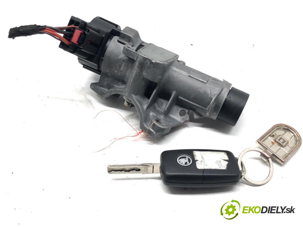 SKODA FABIA II (542) 2006 - 2014    1.6 TDI 66 kW [90 KM] olej napędowy 2010 - 2014  spinačka 6R0905851D (Spínacie skrinky a kľúče)