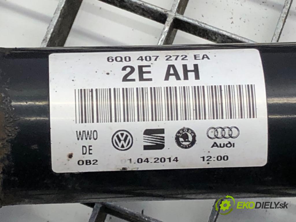 SKODA FABIA II (542) 2006 - 2014    1.6 TDI 66 kW [90 KM] olej napędowy 2010 - 2014  Poloos pravy predný 6Q0407272EA